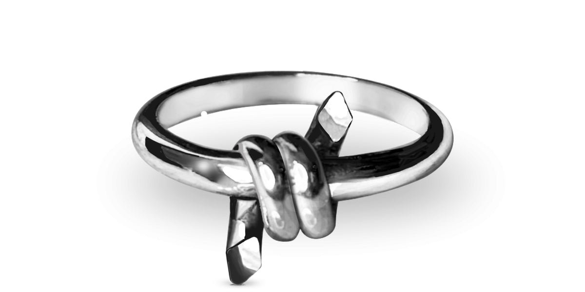 The Barbed Wire Ring - Sterling Silver - 90's Classic Revival