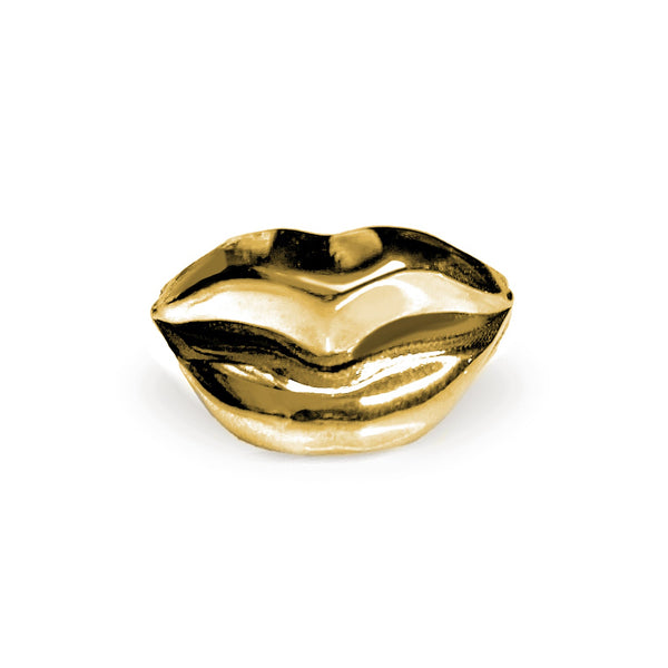The Dali Lips Ring - Sterling Silver - Gold Brass