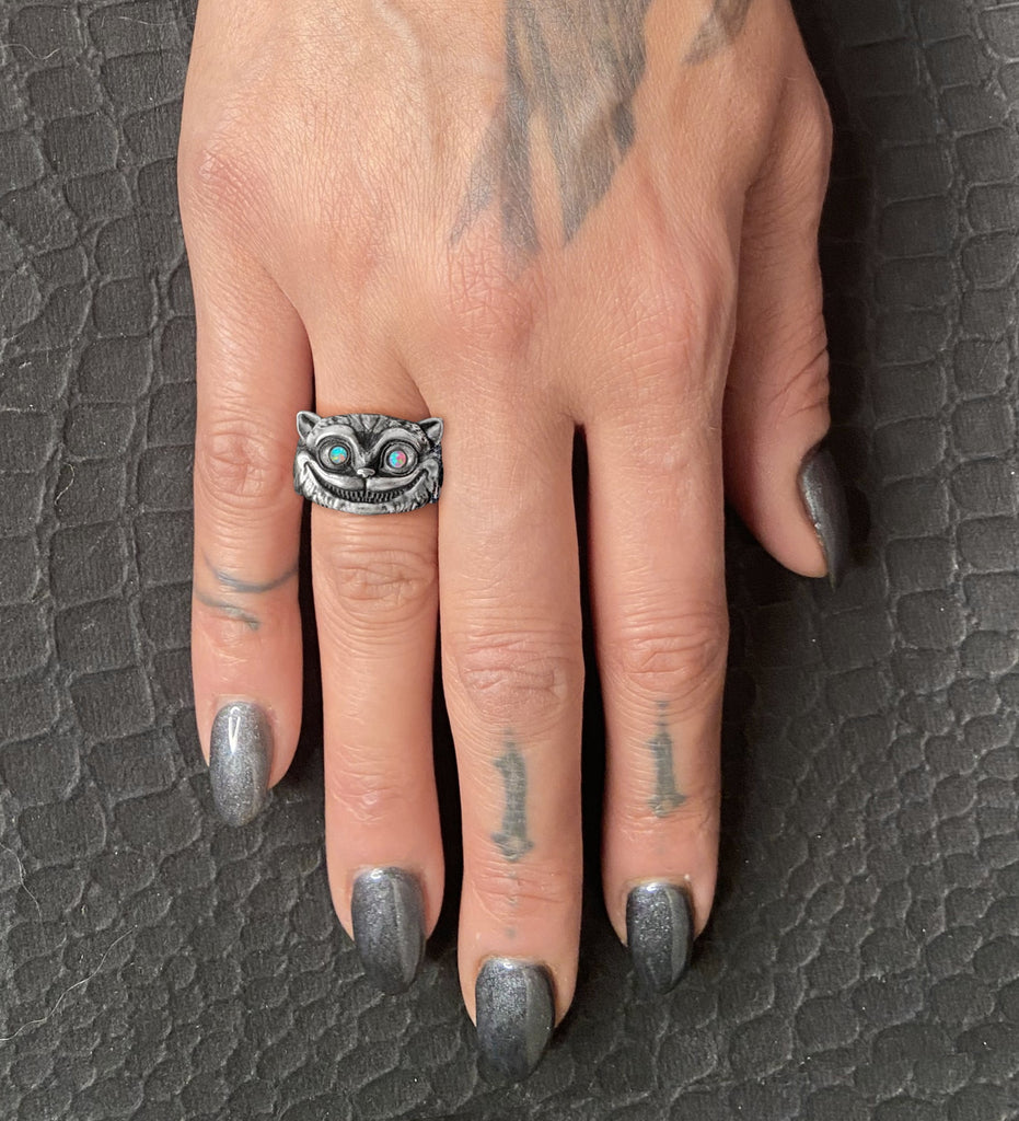 The Cheshire Cat - Ethiopian Opal - Sterling Silver