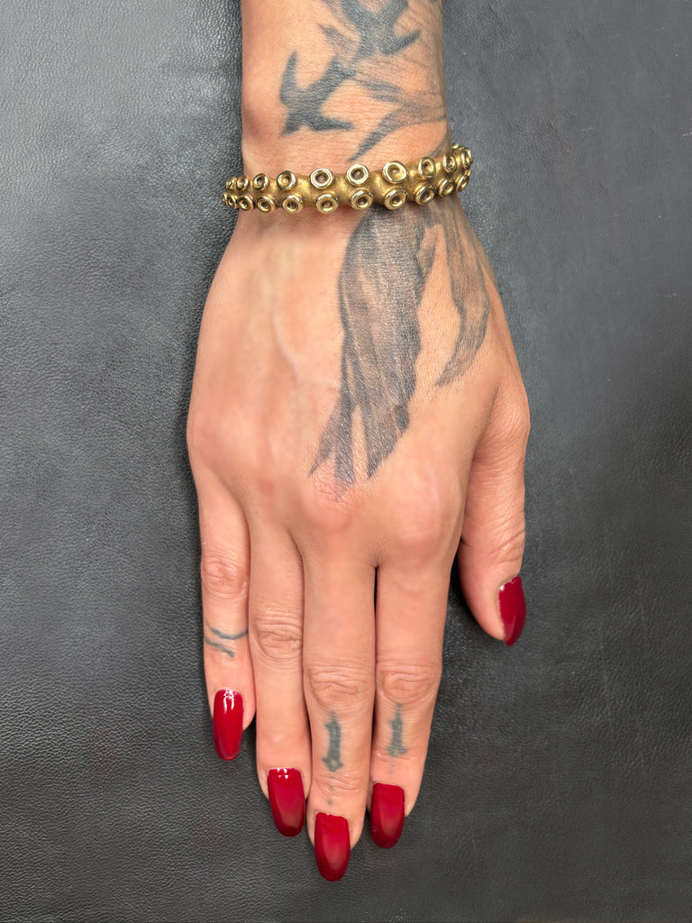 Chunky Tentacle Cuff - Gold