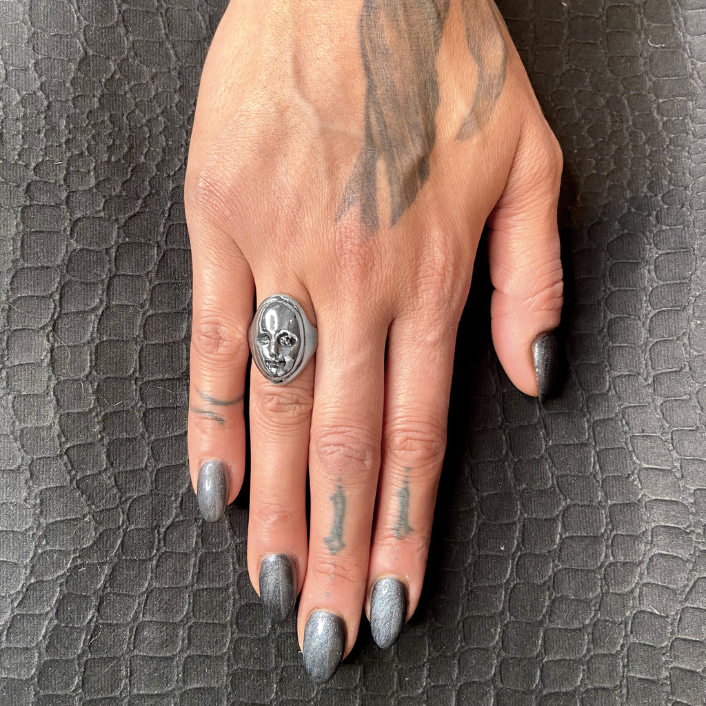 The Stranger Face Ring