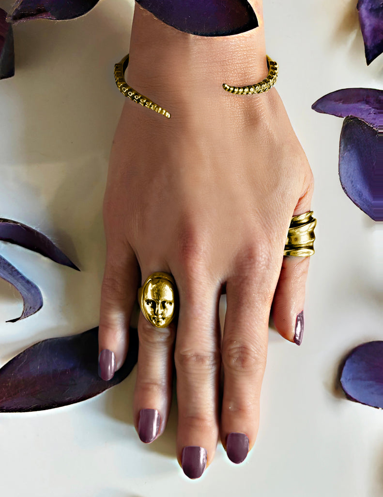 The Stranger Face Ring