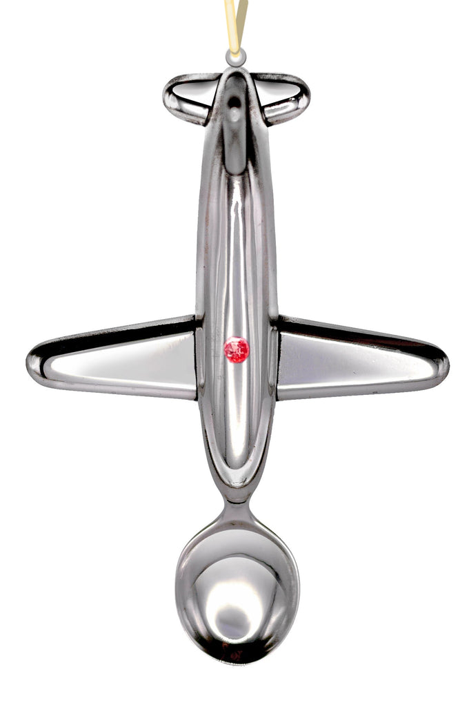 Baby Plane Spoon - baby feeding gift spoon - Perry Gargano