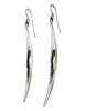 earings in the shape of a crescent moon with a smile face