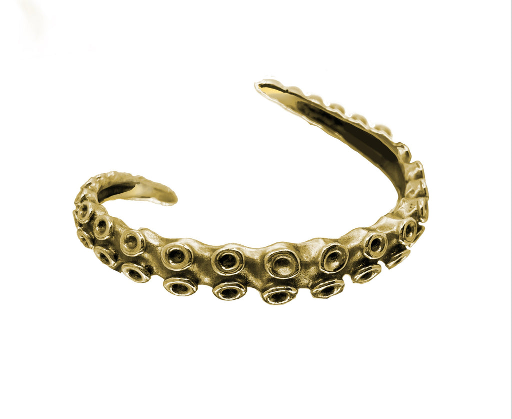 Chunky Tentacle Cuff - Gold
