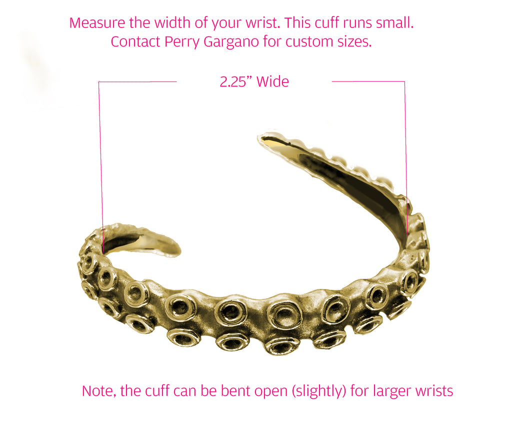Chunky Tentacle Cuff - Gold