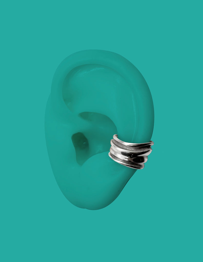 The Crush Ear Cuff - Sterling Silver - Gold Brass