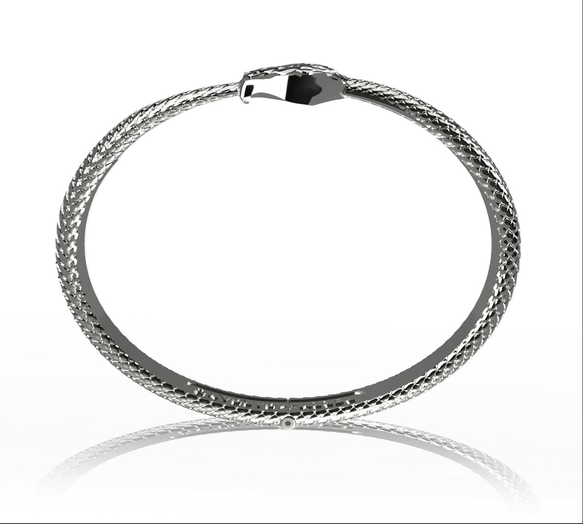 The Ouroboros Snake Cuff | Perry Gargano | Sterling Silver Mens